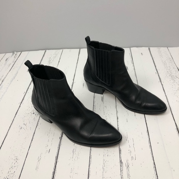 J. Crew Shoes - J. Crew Black Leather Ankle Booties Sizes 6.5 M